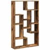 vidaXL Bookcase Old Wood 72x20x120.5 cm Engineered Wood