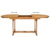 vidaXL 7 Piece Garden Dining Set Solid Teak Wood