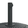 vidaXL Parasol Base with Wheels for &Oslash;38 / 48 mm Poles 27 kg Round