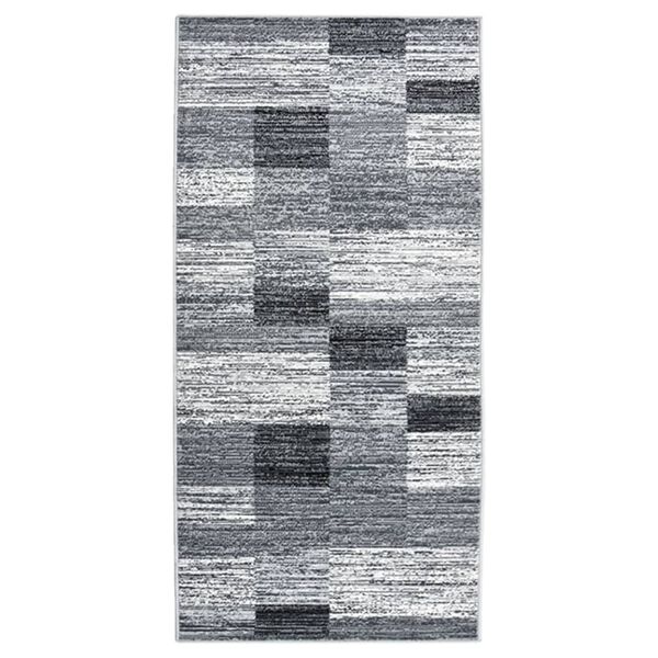vidaXL Runner Rug BCF Grey 100x200 cm