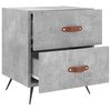 vidaXL Bedside Cabinets 2 pcs Concrete Grey 40x35x47.5 cm Engineered Wood
