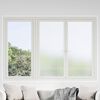 vidaXL Window Film Frosted Stripes Design 45x1000 cm PVC