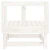 vidaXL Garden Corner Sofa White Solid Wood Pine