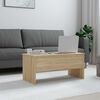 vidaXL Coffee Table Sonoma Oak 102x50.5x46.5 cm Engineered Wood