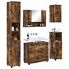 vidaXL Bathroom Furniture Set with Drawer with Shelf 5 pcs Smoked Oak