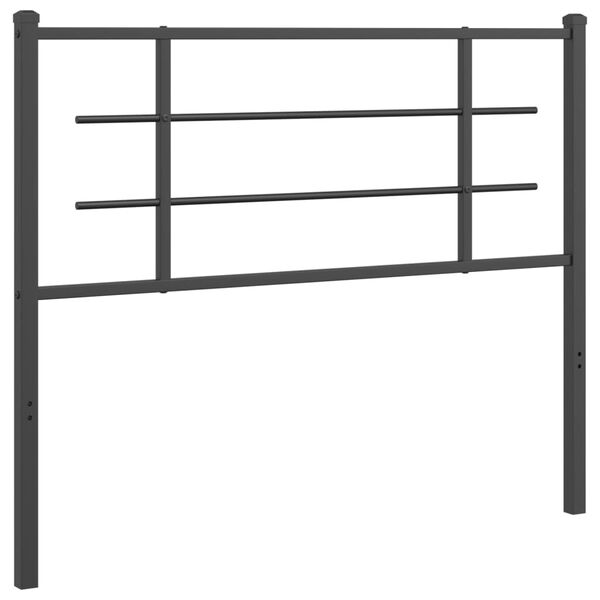 vidaXL Metal Replace Headboard Black 107 cm
