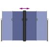 vidaXL Retractable Side Awning Blue 220x1200 cm