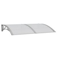vidaXL Door Canopy Grey 150x100 cm Polycarbonate