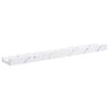 vidaXL Wall Shelf 2 pcs White Marble 60 x 9 x 3 cm Engineered Wood