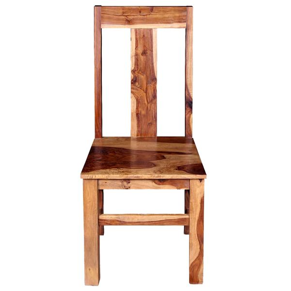 vidaXL Dining Chairs 2 pcs Solid Acacia Wood