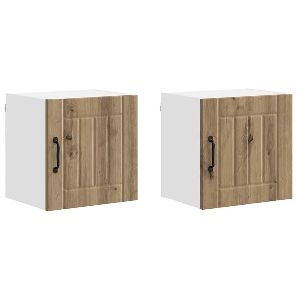 vidaXL Kitchen Cabinet 2 pcs Artisan Oak 40 x 31 x 40 cm