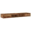 vidaXL Bed Drawers Old Wood 140 x 36.5 x 16.5 cm Engineered Wood