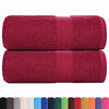 vidaXL Guest Towels "FROGN" 2 pcs Bordeaux 30x50 cm 360 gsm