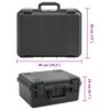 vidaXL Portable Flight Case Black 49x38x23 cm PP