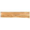 vidaXL Table Top Live Edge 140x20x3,8 cm Solid Wood Mango