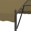 vidaXL Gazebo 4x3x2.6 m Taupe 180 g/m²