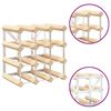 vidaXL Wine Rack for 12 Bottles Solid Pinewood