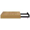 vidaXL Wall Shelf 2 pcs Brown 23 x 23.5 x 4 cm Engineered Wood
