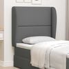 vidaXL Headboard Ear Dim Grey 80 x 23 x 6 cm Fabric