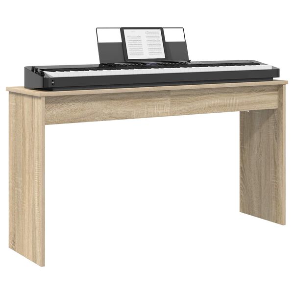 vidaXL Keyboard Stand Sonoma Oak 120 x 32 x 64 cm Engineered Wood
