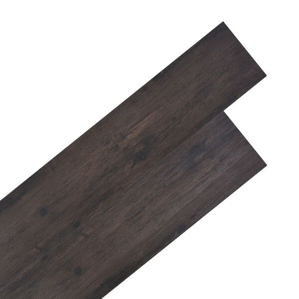 vidaXL Non Self-adhesive PVC Flooring Planks 4.46 m&sup2; 3 mm Dark Brown