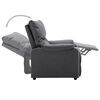 vidaXL Recliner Chair Dark Grey Fabric