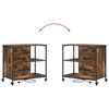 vidaXL Office Cabinet Smoked oak 76 x 41 x 72 cm Engineered wood