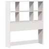 vidaXL Bookcase Bed without Mattress White 90x190cm Single Solid Wood Pine