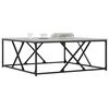 vidaXL Coffee Table Grey Sonoma 100x100x40 cm Engineered Wood