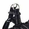 vidaXL Dog Coat with Harness Black S Fleece and Polyester