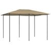 vidaXL Gazebo 3x4x2.6 m Taupe 160 g/m&sup2;