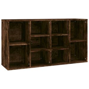 vidaXL Shoe Bench Smoked Oak 103x30x55 cm Engineered Wood