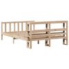 vidaXL Bed Frame without Mattress 150x200 cm King Size Solid Wood Pine