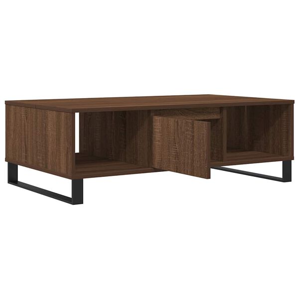 vidaXL Coffee Table Brown Oak 104x60x35 cm Engineered Wood