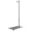 vidaXL Garden Shower with Grey Base 220 cm Stainless Steel
