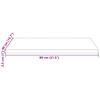 vidaXL Table Top 80x40x2.5 cm Solid Wood Pine Rectangular