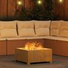 vidaXL Fire Pit Brown 60 x 60 x 30 cm Steel