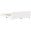 vidaXL Bed Frame without Mattress White 140x190 cm Solid Wood Pine