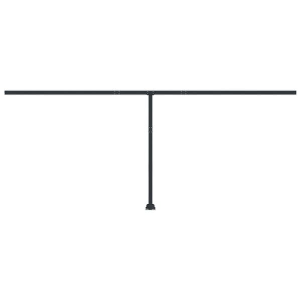 vidaXL Awning Post Set Anthracite 600x245 cm Iron