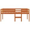 vidaXL High Sleeper Bed without Mattress Wax Brown 80x200 cm Solid Wood