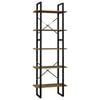 vidaXL 5-Tier Book Cabinet Brown 60x30x175 cm Pinewood