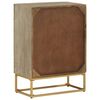 vidaXL Sideboard 55x30x76 cm Solid Wood Mango and Iron