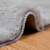 vidaXL Faux Rabbit Fur Rug Olite Grey &Oslash; 160 cm Polyester