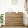 vidaXL Sideboard Artisan Oak 100x35x76 cm Engineered Wood