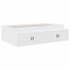 vidaXL Bed Frame with Drawer White 100 x 200 cm Engineered Wood