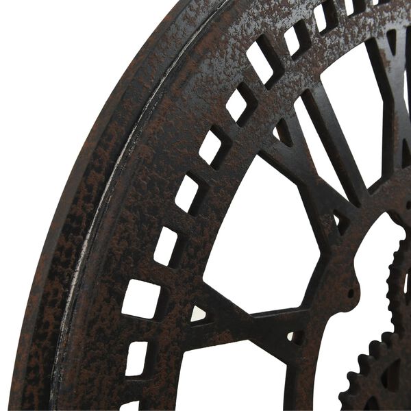 vidaXL Wall Clock Black 70 cm MDF