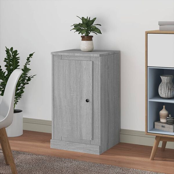vidaXL Sideboard Grey Sonoma 37.5x35.5x67.5 cm Engineered Wood