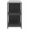 vidaXL Kitchen Storage Set with Shelf 2 pcs Black Cold-rolled Steel