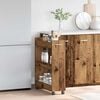 vidaXL Cabinet with Wheel Old wood 60 x 22 x 79 cm Engineered Wood