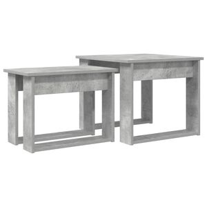 vidaXL Coffee Table Set 2 pcs Concrete Grey 50 x 52 x 42 cm